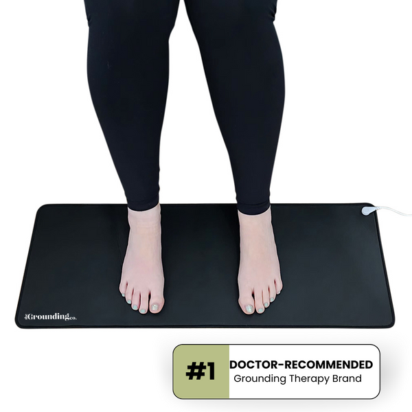 Terra Grounding Mat Earthing Pad - Conductive Carbon Foot Mats With 16Ft Cord
